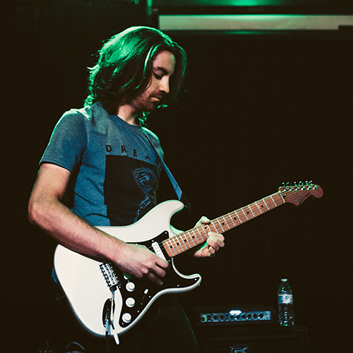 Bryan Elias Hull, playing guitar, Urban Lounge 2016.