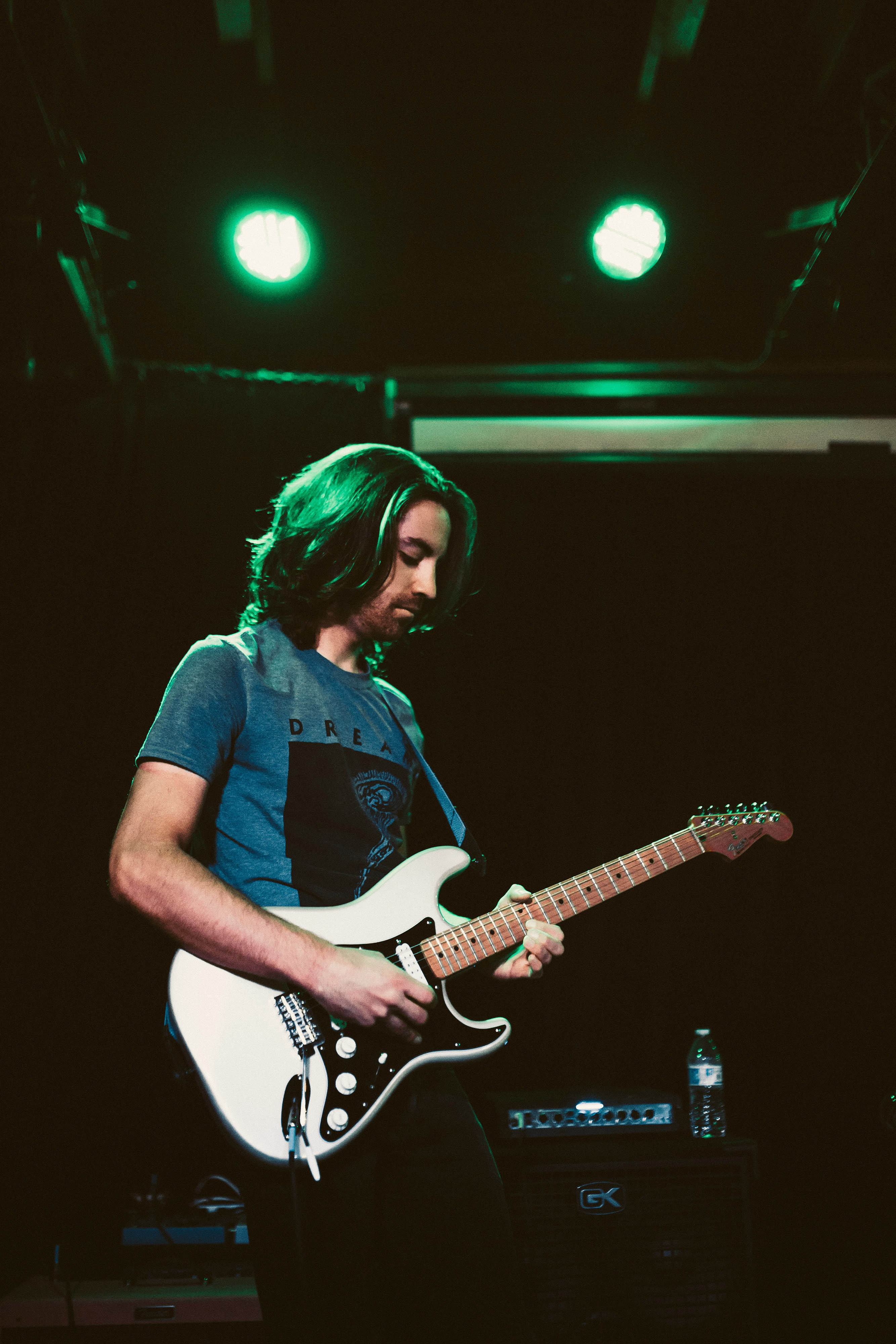 Bryan Hull playing guitar with L'anarchiste live at Urban Lounge, Salt Lake City, Utah